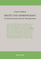 Kartonierter Einband Recht und Gemeinschaft von Friedrich Weißbach
