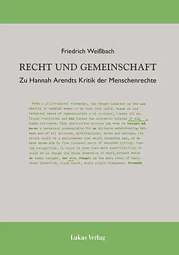 E-Book (pdf) Recht und Gemeinschaft von Friedrich Weißbach