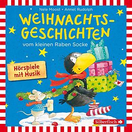 Audio CD (CD/SACD) Weihnachtsgeschichten vom kleinen Raben Socke: Alles Advent!, Alles glitzert!, Alles in Eile!, Alles weg! (Der kleine Rabe Socke) von Nele Moost, Annet Rudolph