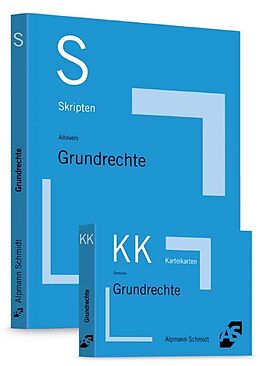 Kartonierter Einband Bundle Altevers, Skript Grundrechte + Sommer, Karteikarten Grundrechte von Ralf Altevers, Hans-Gerd Pieper
