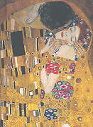 Blankobuch geb Gustav Klimt - The Kiss. Klein von 