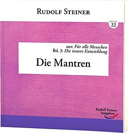 Kartonierter Einband Die Mantren von Rudolf Steiner