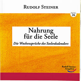 Kartonierter Einband Nahrung für die Seele von Rudolf Steiner