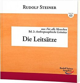 Kartonierter Einband Die Leitsätze von Rudolf Steiner