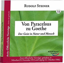 Kartonierter Einband Von Paracelsus zu Goethe von Rudolf Steiner