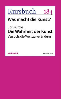 E-Book (epub) Die Wahrheit der Kunst. von Boris Groys