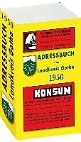 Kartonierter Einband Adressbuch Einwohnerbuch LANDKREIS GOTHA 1950 in Thüringen von 