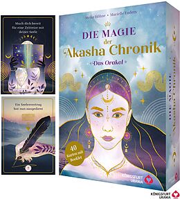 Fester Einband Die Magie der Akasha Chronik - Das Orakel - 40 Orakelkarten und 160-seitiges Booklet, m. 1 Beilage, m. 1 Buch von Meike Höhne, Marielle Enders