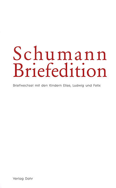 Schumann-Briefedition / Schumann-Briefedition I.10