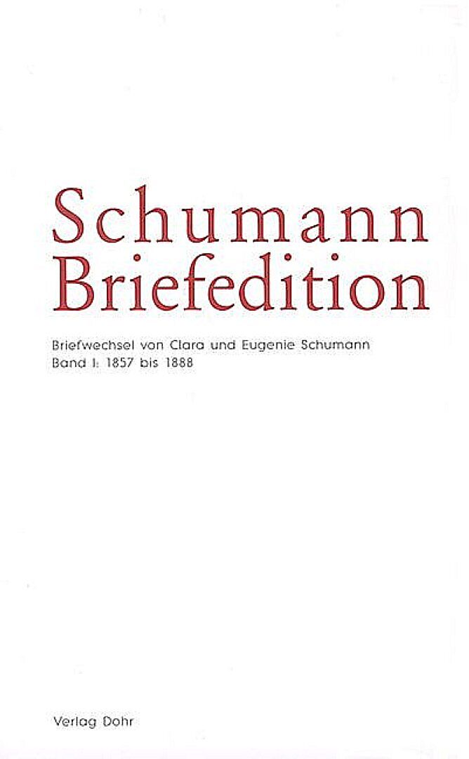 Schumann-Briefedition / Schumann-Briefedition I.8