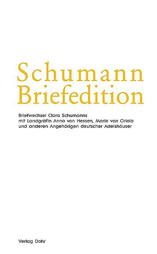 Schumann-Briefedition / Schumann-Briefedition II.12
