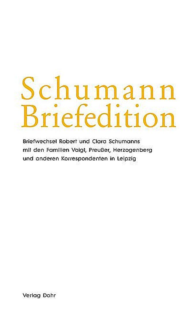 Schumann-Briefedition / Schumann-Briefedition II.15