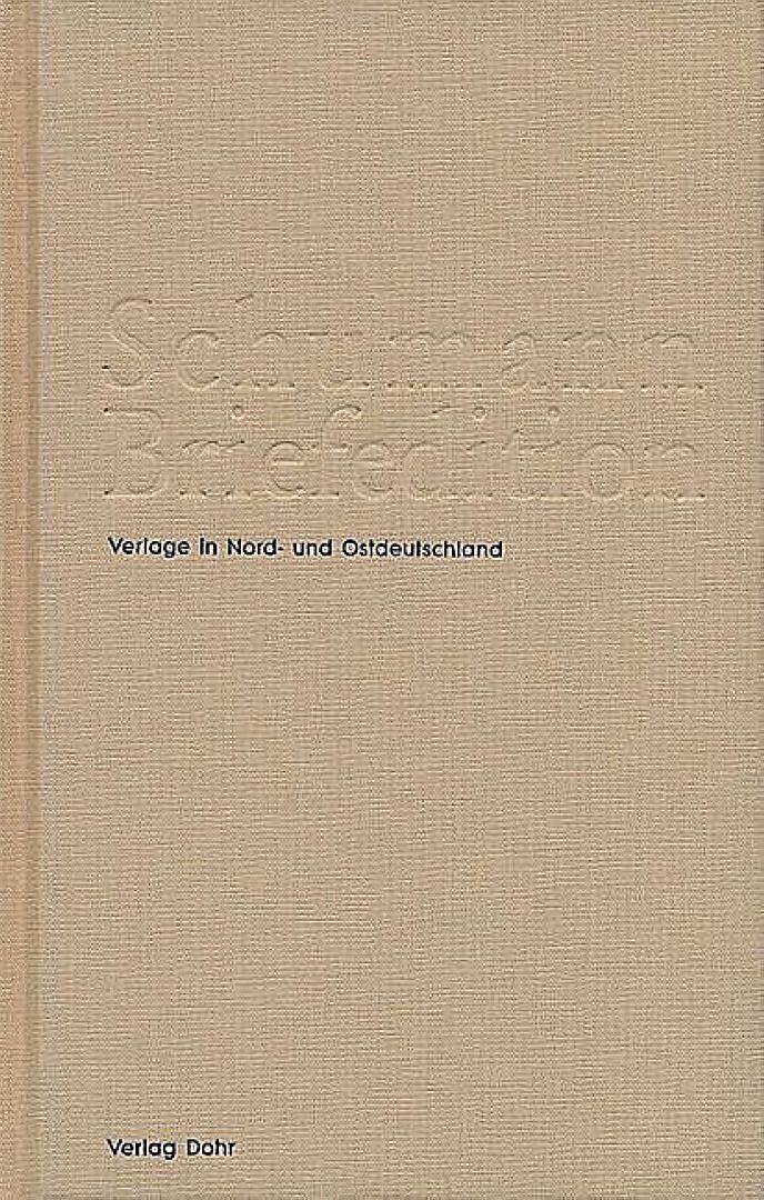 Schumann-Briefedition / Schumann-Briefedition III.7