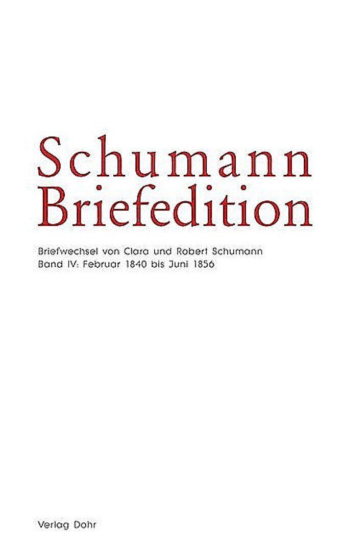 Schumann-Briefedition / Schumann-Briefedition I.7