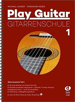 Geheftet Play Guitar Gitarrenschule 1 von Michael Langer, Ferdinand Neges