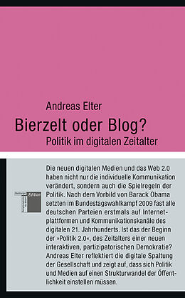 Fester Einband Bierzelt oder Blog? von Andreas Elter