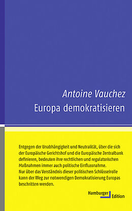 Fester Einband Europa demokratisieren von Antoine Vauchez