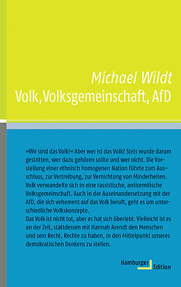 Fester Einband Volk, Volksgemeinschaft, AfD von Michael Wildt
