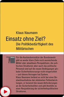 E-Book (pdf) Einsatz ohne Ziel? von Klaus Naumann