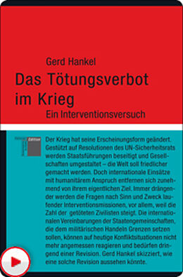 E-Book (pdf) Das Tötungsverbot im Krieg von Gerd Hankel