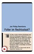 E-Book (epub) Folter im Rechtsstaat? von Jan Philipp Reemtsma