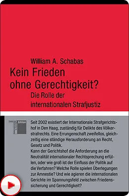 E-Book (epub) Kein Frieden ohne Gerechtigkeit? von William A. Schabas