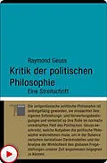 E-Book (epub) Kritik der politischen Philosophie von Raymond Geuss