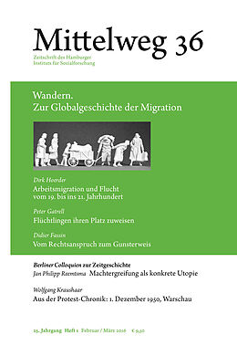 Paperback Mittelweg 36. Zeitschrift des Hamburger Instituts für Sozialforschung von Dirk Hoerder, Peter Gatrell, Didier Fassin