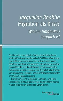 E-Book (pdf) Migration als Krise? von Jacqueline Bhabha