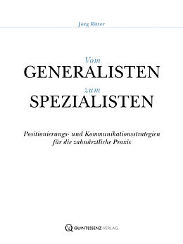 E-Book (epub) Vom Generalisten zum Spezialisten von Jörg Ritter