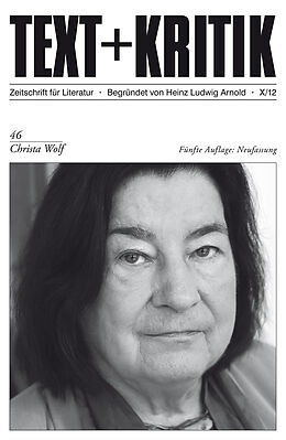 Kartonierter Einband Christa Wolf von Heinz Ludwig Arnold