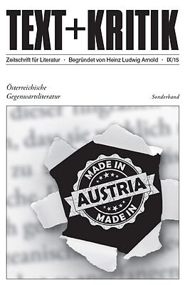 Kartonierter Einband Österreichische Gegenwartsliteratur von Heinz Ludwig Arnold