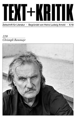 Kartonierter Einband Christoph Ransmayr von Heinz Ludwig Arnold