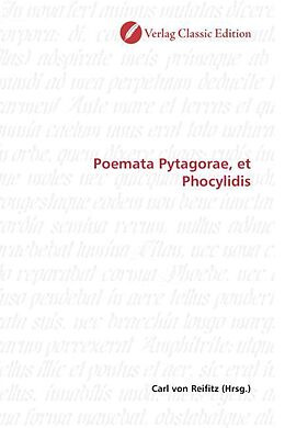Kartonierter Einband Poemata Pytagorae, et Phocylidis von Carl von Reifitz