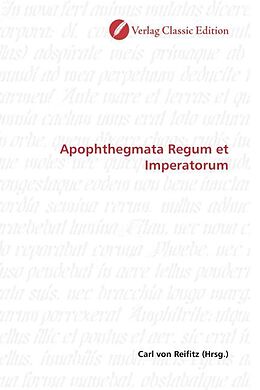 Kartonierter Einband Apophthegmata Regum et Imperatorum von 