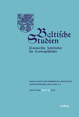 Kartonierter Einband Baltische Studien, Pommersche Jahrbücher für Landesgeschichte. Band 102 NF von 