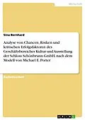 E-Book (pdf) Analyse von Chancen, Risiken und kritischen Erfolgsfaktoren des Geschäftsbereiches Kultur und Ausstellung der Schloss Schönbrunn GmbH, nach dem Modell von Michael E. Porter von Sina Bernhard