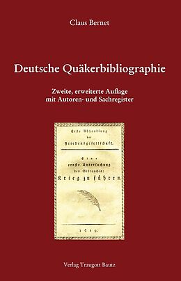 E-Book (pdf) Deutsche Quäkerbibliographie von Claus Bernet