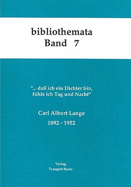 E-Book (pdf) Carl Albert Lange 1892-1952 von 