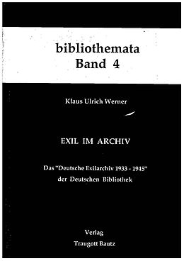 E-Book (pdf) Exil im Archiv von Klaus U Werner