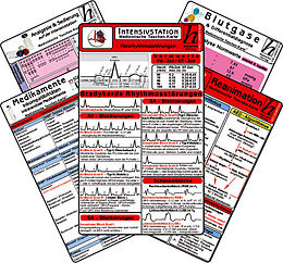 Buch Intensiv-Station Karten-Set - Analgesie &amp; Sedierung, Blutgase &amp; Differentialdiagnose, Herzrhythmusstörungen, Inkompatibilitäten intravenöser Medikamente, Reanimation von 