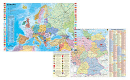 (Land)Karte Deutschland und Europa fürs Büro von Heinrich Stiefel