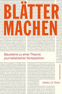 E-Book (pdf) Blätter machen von Jakob J. E. Vicari