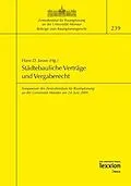 E-Book (pdf) Städtebauliche Verträge und Vergaberecht von Hans D. Jarass