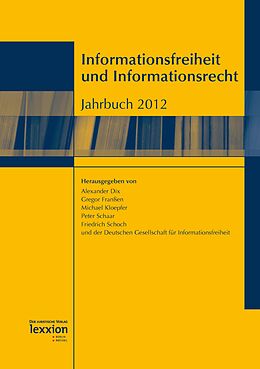 E-Book (pdf) Informationsfreiheit und Informationsrecht von 