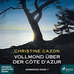 Digital Vollmond über der Côte d'Azur von Christine Cazon