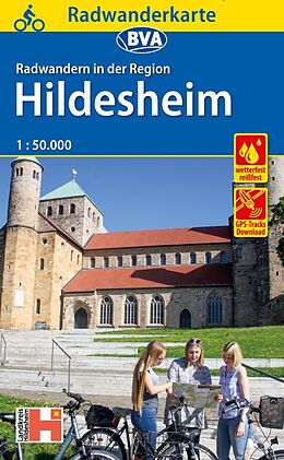 (Land)Karte Radwanderkarte BVA Radwandern in der Region Hildesheim, 1:50.000, reiß- und wetterfest, GPS-Tracks Download von 