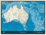 (Land)Karte COLUMBUS Kontinentkarte Australien von Columbus Verlag