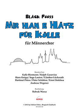 Hans R. Knipp Notenblätter Mir han e Hätz für Kölle