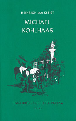 Kartonierter Einband Michael Kohlhaas von Heinrich von Kleist